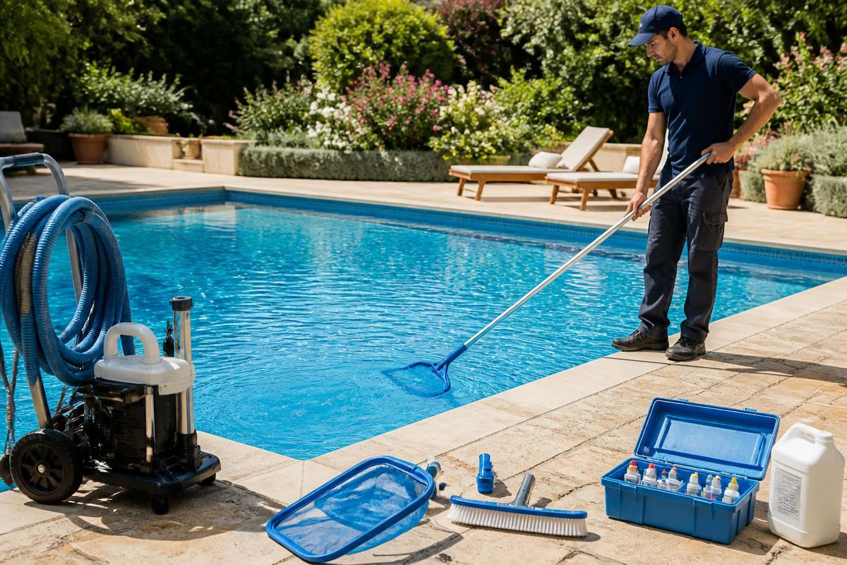 Piscine bien entretenue